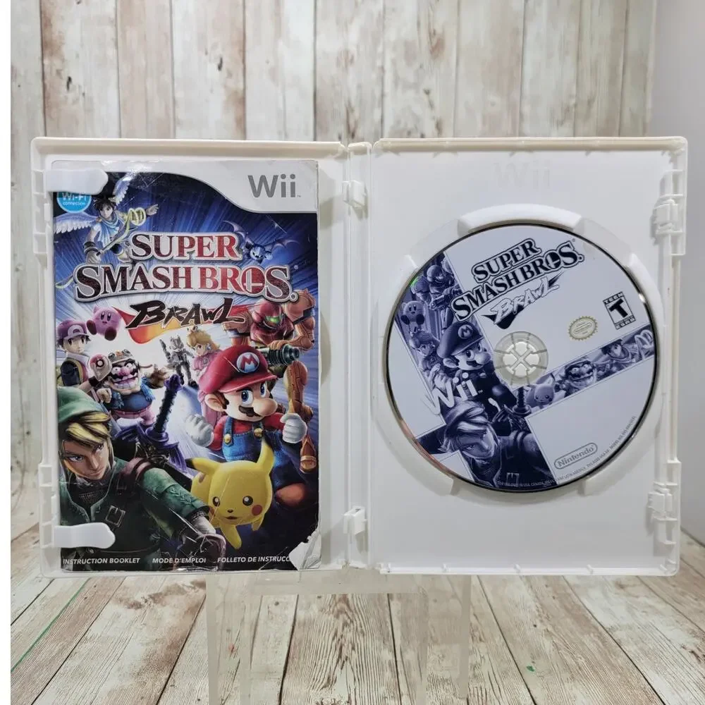 Super Smash Bros Brawl Game Nintendo Wii Mario CIB